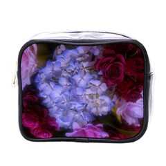 Hydrangea Arrangement Ii (blue Tint) Mini Toiletries Bag (one Side) by okhismakingart