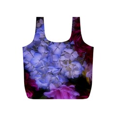 Hydrangea Arrangement Ii (blue Tint) Full Print Recycle Bag (s) by okhismakingart