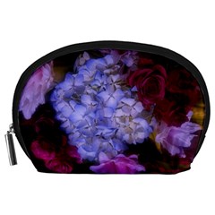 Hydrangea Arrangement Ii (blue Tint) Accessory Pouch (large) by okhismakingart