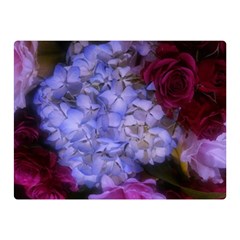 Hydrangea Arrangement Ii (blue Tint) Double Sided Flano Blanket (mini)  by okhismakingart