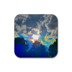 Broken Sky Rubber Coaster (square)  by okhismakingart