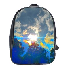 Broken Sky School Bag (large) by okhismakingart