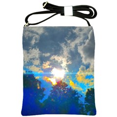 Broken Sky Shoulder Sling Bag by okhismakingart