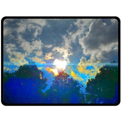 Broken Sky Fleece Blanket (large)  by okhismakingart