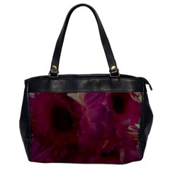 Pink Highlighted Flowers Oversize Office Handbag by okhismakingart