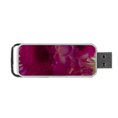 Pink Highlighted Flowers Portable Usb Flash (two Sides) by okhismakingart