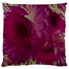 Pink Highlighted Flowers Standard Flano Cushion Case (two Sides) by okhismakingart