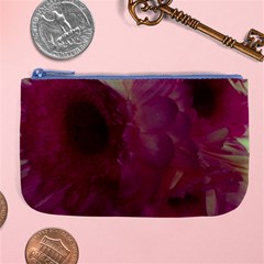 Pink Highlighted Flowers Large Coin Purse by okhismakingart