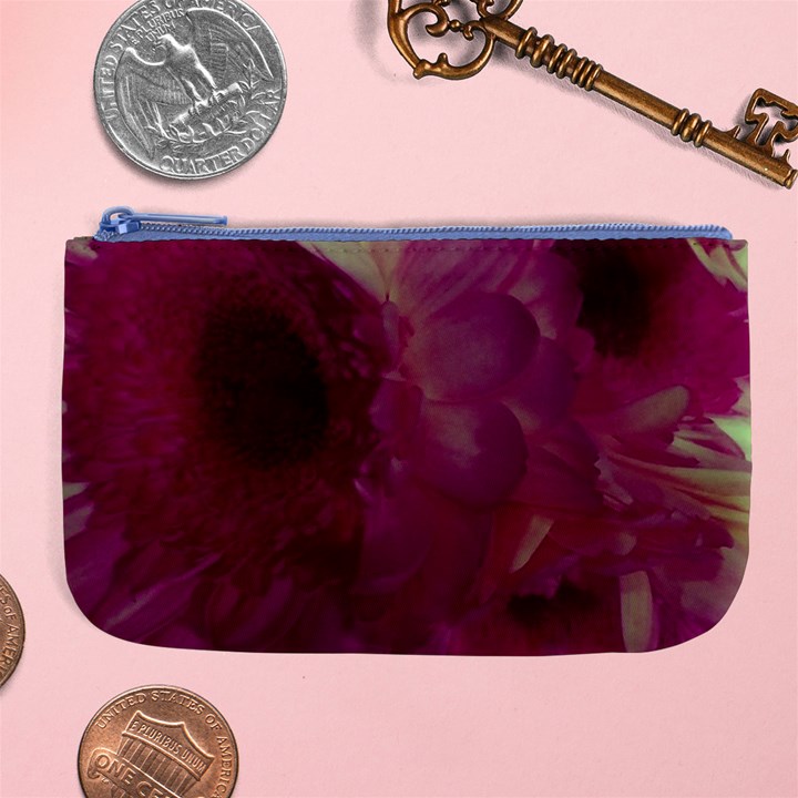 Pink Highlighted Flowers Large Coin Purse