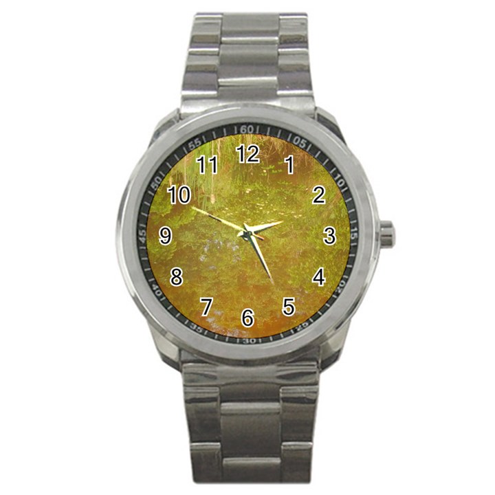 Lake Reflection Sport Metal Watch