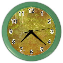 Lake Reflection Color Wall Clock by okhismakingart