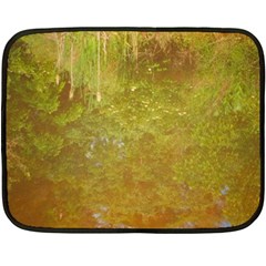 Lake Reflection Double Sided Fleece Blanket (mini)  by okhismakingart