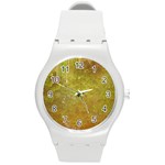 Lake Reflection Round Plastic Sport Watch (M) Front