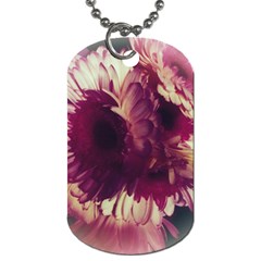 Purple Highlighted Flowers Dog Tag (one Side) by okhismakingart