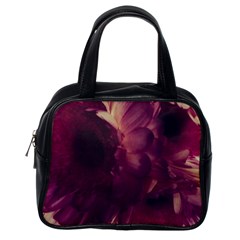 Purple Highlighted Flowers Classic Handbag (one Side) by okhismakingart