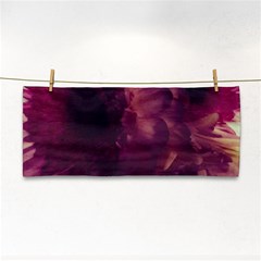 Purple Highlighted Flowers Hand Towel by okhismakingart