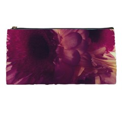 Purple Highlighted Flowers Pencil Cases by okhismakingart