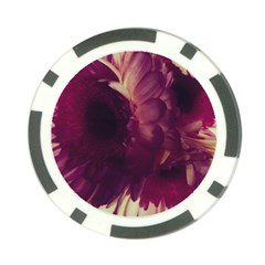 Purple Highlighted Flowers Poker Chip Card Guard (10 Pack) by okhismakingart