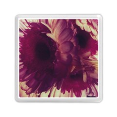 Purple Highlighted Flowers Memory Card Reader (square) by okhismakingart