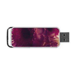 Purple Highlighted Flowers Portable Usb Flash (one Side) by okhismakingart