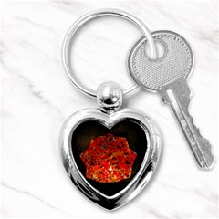 Glowing Stained Glass Lamp Key Chains (heart)  by okhismakingart