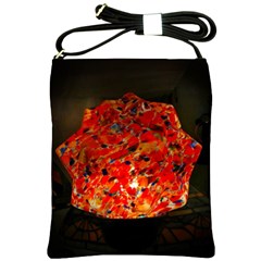 Glowing Stained Glass Lamp Shoulder Sling Bag by okhismakingart