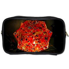 Glowing Stained Glass Lamp Toiletries Bag (two Sides) by okhismakingart