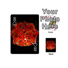 Glowing Stained Glass Lamp Playing Cards 54 (mini) by okhismakingart