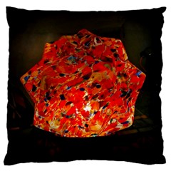 Glowing Stained Glass Lamp Large Cushion Case (two Sides) by okhismakingart