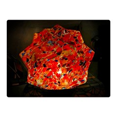 Glowing Stained Glass Lamp Double Sided Flano Blanket (mini)  by okhismakingart