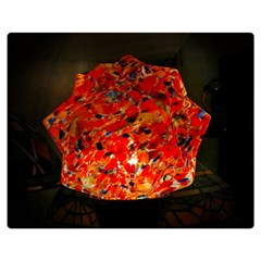 Glowing Stained Glass Lamp Double Sided Flano Blanket (medium)  by okhismakingart