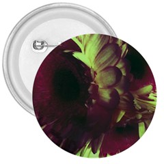 Green Glowing Flower 3  Buttons by okhismakingart