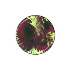 Green Glowing Flower Hat Clip Ball Marker (4 Pack) by okhismakingart