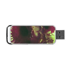 Green Glowing Flower Portable Usb Flash (two Sides) by okhismakingart