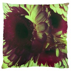 Green Glowing Flower Standard Flano Cushion Case (one Side) by okhismakingart