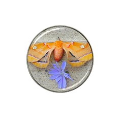 Moth And Chicory Hat Clip Ball Marker by okhismakingart