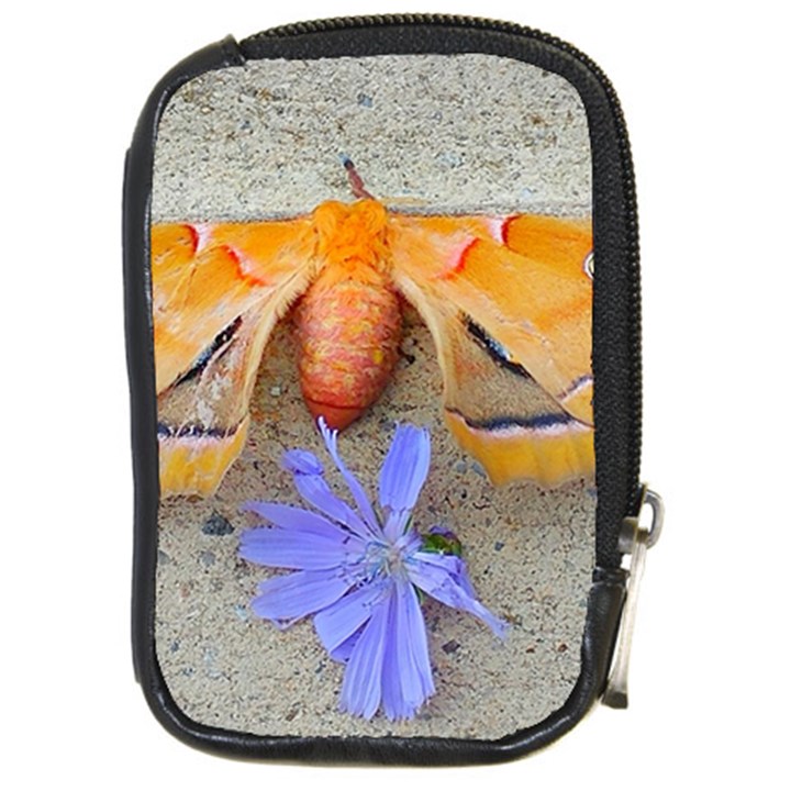 Moth and Chicory Compact Camera Leather Case