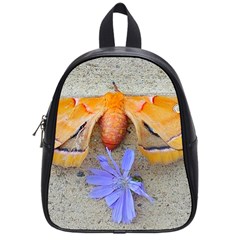 Moth And Chicory School Bag (small) by okhismakingart