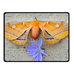 Moth And Chicory Fleece Blanket (small) by okhismakingart