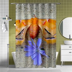 Moth And Chicory Shower Curtain 48  X 72  (small)  by okhismakingart