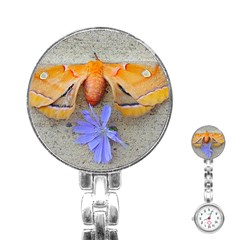 Moth And Chicory Stainless Steel Nurses Watch by okhismakingart