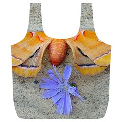 Moth And Chicory Full Print Recycle Bag (xl) by okhismakingart