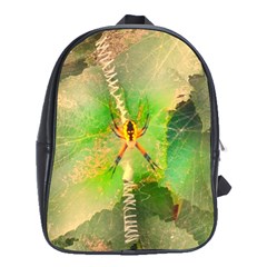 Orb Spider School Bag (xl) by okhismakingart