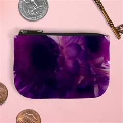 Blue Glowing Flowers Mini Coin Purse by okhismakingart