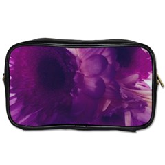 Blue Glowing Flowers Toiletries Bag (one Side) by okhismakingart