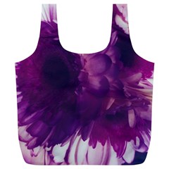 Blue Glowing Flowers Full Print Recycle Bag (xl) by okhismakingart