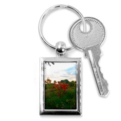 Red Weeds Key Chains (rectangle)  by okhismakingart