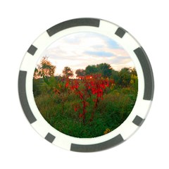 Red Weeds Poker Chip Card Guard (10 Pack) by okhismakingart