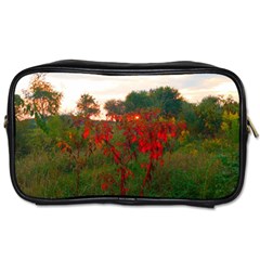 Red Weeds Toiletries Bag (one Side) by okhismakingart