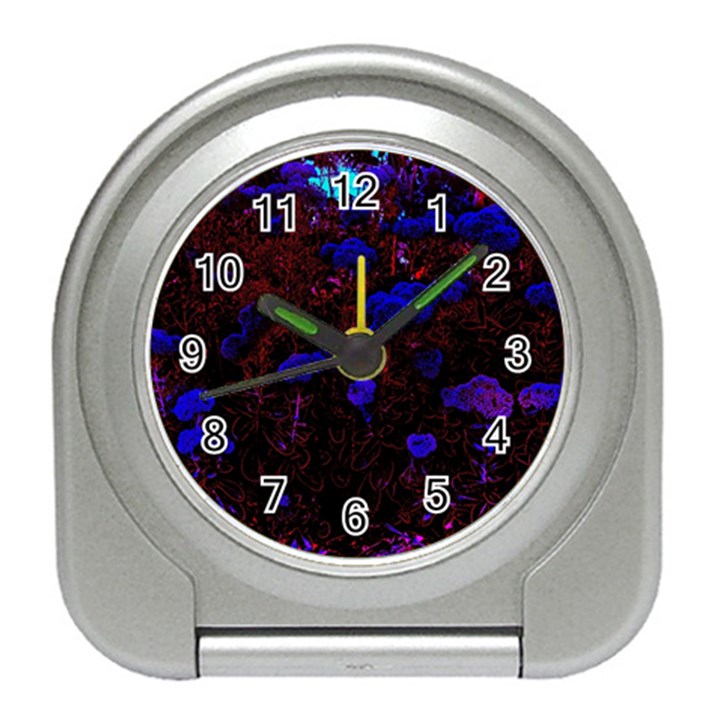 Red-Edged Blue Sedum Travel Alarm Clock